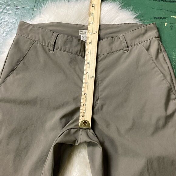 Royal Robbins Capri Pants Womens Sz 2 Olive Green Stretch Hiking Nylon Outdoors - Picture 12 of 13